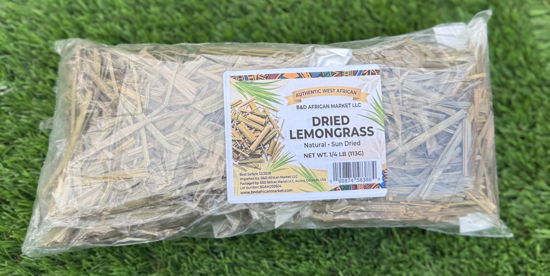 Dried Lemongrass — 1/4 LB (113g)